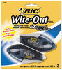 A Picture of product BIC-WOECGP21 BIC® Wite-Out® Brand EZ Correct® Grip Correction Tape,  NonRefill, 1/6" x 402", 2/Pk