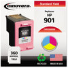 A Picture of product IVR-C656AN Innovera® C653AN, 654AN, C656AN Inkjet Cartridge Remanufactured Tri-Color Ink, Replacement for 901 (CC656AN), 360 Page-Yield