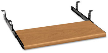 HON® Slide-Away Keyboard Platform Laminate, 21.5w x 10d, Harvest