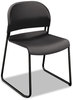 A Picture of product HON-4031LAT HON® GuestStacker® High Density Chairs Supports Up to 300 lb, 17.5" Seat Height, Lava Back, Black Base, 4/Carton
