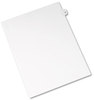 A Picture of product AVE-01053 Avery® Preprinted Style Legal Dividers Exhibit Side Tab Index 10-Tab, 53, 11 x 8.5, White, 25/Pack, (1053)