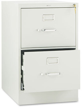 HON® 510 Series Vertical File 2 Legal-Size Drawers, Light Gray, 18.25" x 25" 29"