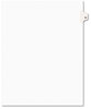 A Picture of product AVE-01053 Avery® Preprinted Style Legal Dividers Exhibit Side Tab Index 10-Tab, 53, 11 x 8.5, White, 25/Pack, (1053)