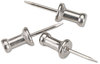 A Picture of product GEM-CPAL4 GEM Aluminum Head Push Pins,  Aluminum, Silver, 1/2", 100/Box