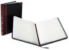 A Picture of product BOR-21150R Boorum & Pease® Extra-Durable Bound Book,  Record Rule, Black Cover, 150 Pages, 8 1/8 x 10 3/8