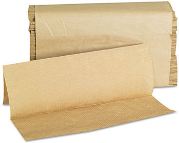 GEN Folded Paper Towels,  Multifold, 9 x 9 9/20, Natural, 250 Towels/Pack, 16 Packs/Case