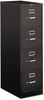 A Picture of product HON-514PP HON® 510 Series Vertical File 4 Letter-Size Drawers, Black, 15" x 25" 52"