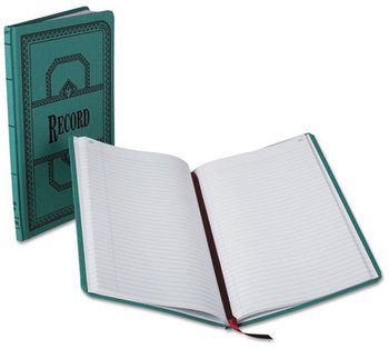 Boorum & Pease® Record and Account Book with Blue Cover,  Record Rule, Blue, 150 Pages, 12 1/8 x 7 5/8