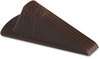 A Picture of product MAS-00969 Master Caster® Giant Foot® Doorstop,  No-Slip Rubber Wedge, 3-1/2w x 6-3/4d x 2h, Brown, 2/Pack