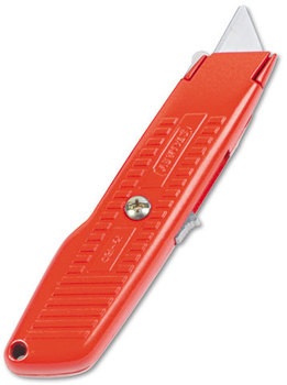 Stanley® Self-Retracting Safe Utility Knife,  Red Orange