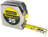 A Picture of product BOS-33425 Stanley® Powerlock® Tape Rule,  1" x 25ft, Chrome/Yellow