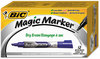 A Picture of product BIC-GELIT11BE BIC® Magic Marker® Brand Low Odor AND Bold Writing Dry Erase Markers,  Chisel Tip, Blue, Dozen