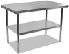 A Picture of product ALE-XS4830 Alera® Stainless Steel Table,  48 x 30 x 35, Silver