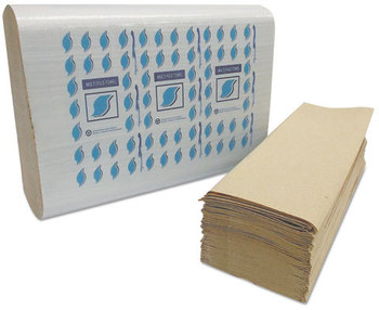 GEN Multi-Fold Paper Towels,  Kraft, 1-Ply