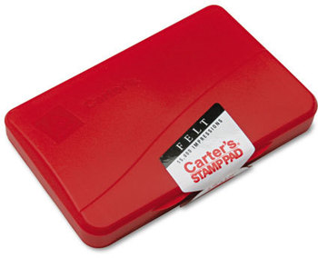 Carter's™ Stamp Pad Pre-Inked Felt 4.25" x 2.75", Red