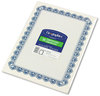 A Picture of product GEO-22901 Geographics® Archival Quality Parchment Certificates,  8-1/2 x 11, Blue Royalty Border, 50/Pack