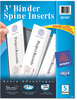 A Picture of product AVE-89101 Avery® Binder Spine Inserts 0.5" Width, 16 Inserts/Sheet, 5 Sheets/Pack