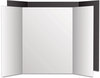 A Picture of product GEO-27136 Eco Brites Tri-Fold Project Board,  28 x 40, White/White, 12/Carton