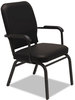 A Picture of product ALE-BT6516 Alera® Oversize Stack Chair with Fixed Padded Arms,  Black Anitmicrobial Vinyl Upholstery, 2/Carton