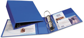 Avery® Heavy-Duty Non-View Binder with DuraHinge® and One Touch EZD® Rings Locking 3 3" Capacity, 11 x 8.5, Blue