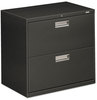 A Picture of product HON-672LS HON® Brigade® 600 Series Lateral File 2 Legal/Letter-Size Drawers, Charcoal, 30" x 18" 28"