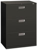 A Picture of product HON-673LS HON® Brigade® 600 Series Lateral File 3 Legal/Letter-Size Drawers, Charcoal, 30" x 18" 39.13"