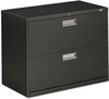 A Picture of product HON-682LS HON® Brigade® 600 Series Lateral File 2 Legal/Letter-Size Drawers, Charcoal, 36" x 18" 28"