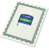 A Picture of product GEO-39452 Geographics® Award Certificates,  8-1/2 x 11, Optima Green Border, 25/Pack