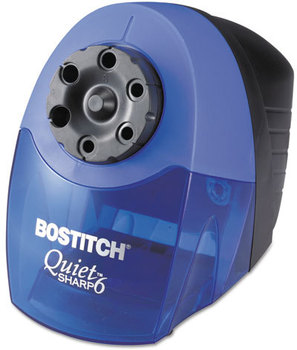 Bostitch® QuietSharp™ 6 Classroom Electric Pencil Sharpener,  Blue