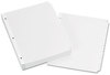 A Picture of product AVE-11507 Avery® Write & Erase Plain-Tab Paper Dividers and 8-Tab, 11 x 8.5, White, 24 Sets