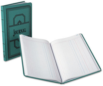 Boorum & Pease® Journal with Blue Cover,  Journal Rule, Blue, 300 Pages, 12 1/8 x 7 5/8