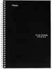 A Picture of product MEA-06180 Five Star® Wirebound Notebook,  College Rule, 6 x 9 1/2, White, 2 Subject, 100 Sheets