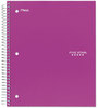 A Picture of product MEA-06206 Five Star® Wirebound Notebook,  College Rule, 8 1/2 x 11, White, 1 Subject, 100 Sheets