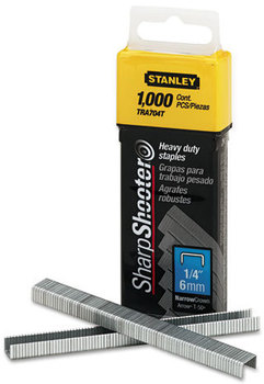 Stanley® SharpShooter™ Heavy-Duty Tacker Staples,  1/4" Leg Length, 1000/Box