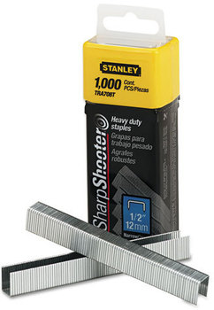 Stanley® SharpShooter™ Heavy-Duty Tacker Staples,  1/2" Leg Length, 1000/Box