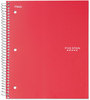 A Picture of product MEA-06208 Five Star® Wirebound Notebook,  College Rule, 8 1/2 x 11, White, 5 Subject, 200 Sheets