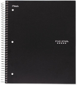 Five Star® Wirebound Notebook,  College Rule, 8 1/2 x 11, White, 5 Subject, 200 Sheets