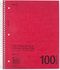 A Picture of product MEA-06546 Mead® DuraPress® Cover Notebook,  College Rule, 8 1/2 x 11, White, 100 Sheets