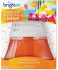 A Picture of product BRI-900021 BRIGHT Air® Scented Oil™ Air Freshener,  Hawaiian Blossoms and Papaya, Orange, 2.5oz, 6/Carton