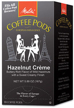 Melitta® One:One™ Coffee Pods,  Hazelnut Cream (Hazelnut), 18 Pods/Box