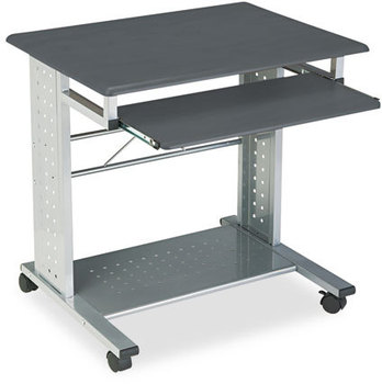 Mayline® Empire Mobile PC Cart,  29-3/4w x 23-1/2d x 29-3/4h, Anthracite