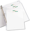 A Picture of product AVE-75243 Avery® Binder Pockets 3-Hole Punched, 9.25 x 11, Clear, 5/Pack