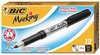A Picture of product BIC-GPM11BK BIC® Marking™ Fine Tip Permanent Marker,  Tuxedo Black, Dozen