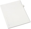 A Picture of product AVE-82217 Avery® Preprinted Legal Exhibit Index Tab Dividers with Black and White Tabs,  Title: 19, Letter, White, 25/Pack