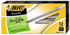 A Picture of product BIC-GSF11BK BIC® Round Stic™ Xtra Precision & Xtra Life Ballpoint Pen,  Black Ink, .8mm, Fine, DZ