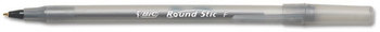 BIC® Round Stic™ Xtra Precision & Xtra Life Ballpoint Pen,  Black Ink, .8mm, Fine, DZ