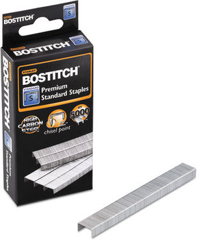 Bostitch® Standard Staples,  1/4" Leg Length, 5000/Box