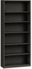 A Picture of product HON-S82ABCS HON® Brigade® Metal Bookcases Bookcase, Six-Shelf, 34.5w x 12.63d 81.13h, Charcoal