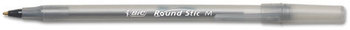 BIC® Round Stic™ Xtra Precision & Xtra Life Ballpoint Pen,  Black Ink, 1mm, Medium, DZ