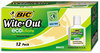 A Picture of product BIC-WOFWB12WE BIC® Wite-Out® Brand Ecolutions® Water Base Correction Fluid,  20 ml Bottle, White